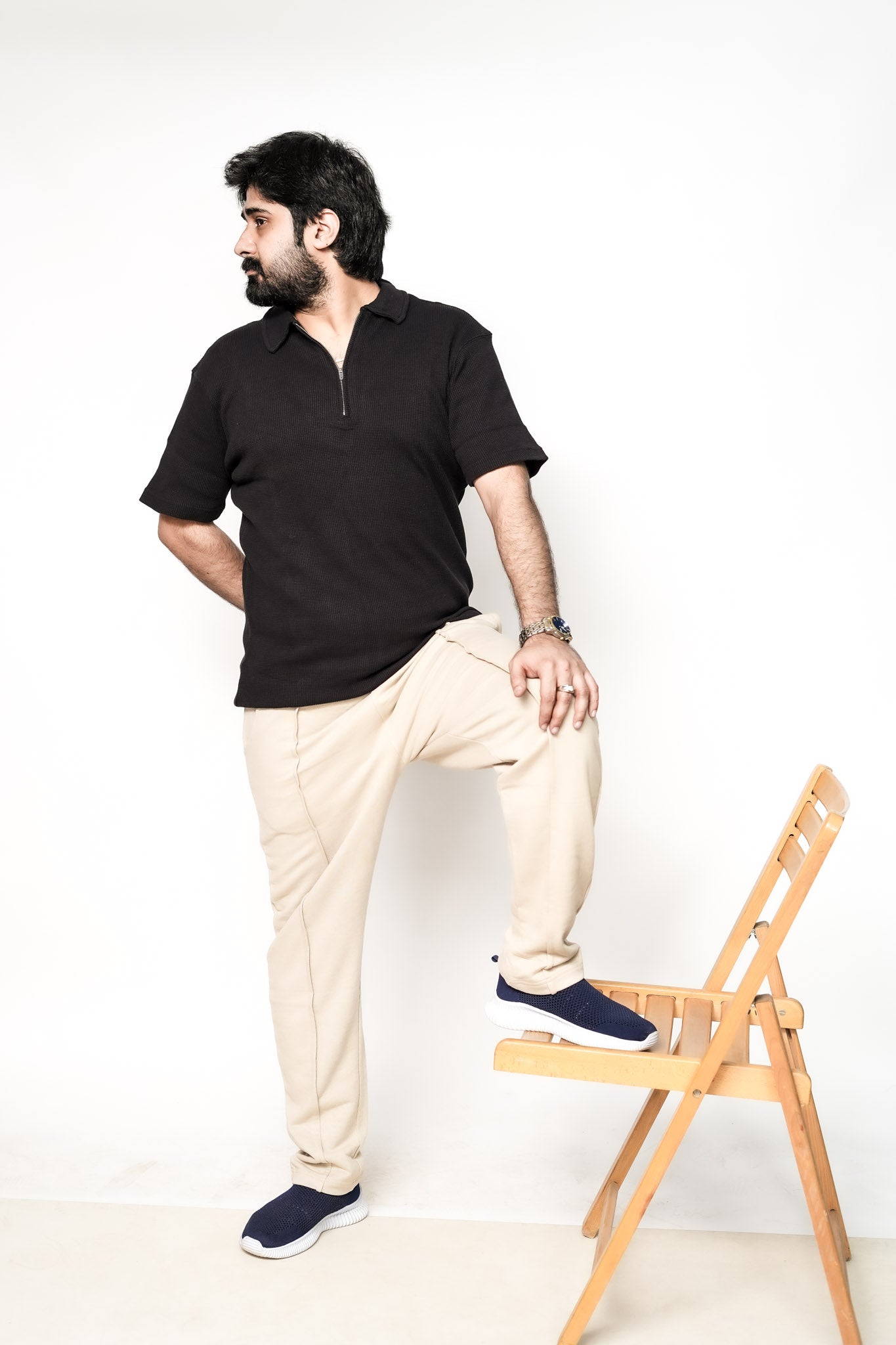 Forge Rib Trouser - Beige