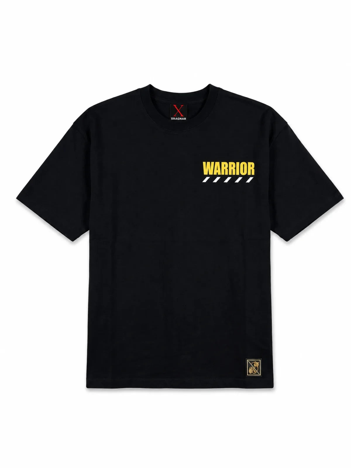XRagnar Warrior Tee in Black — 280 GSM oversized graphic t-shirt for men and women in Pakistan