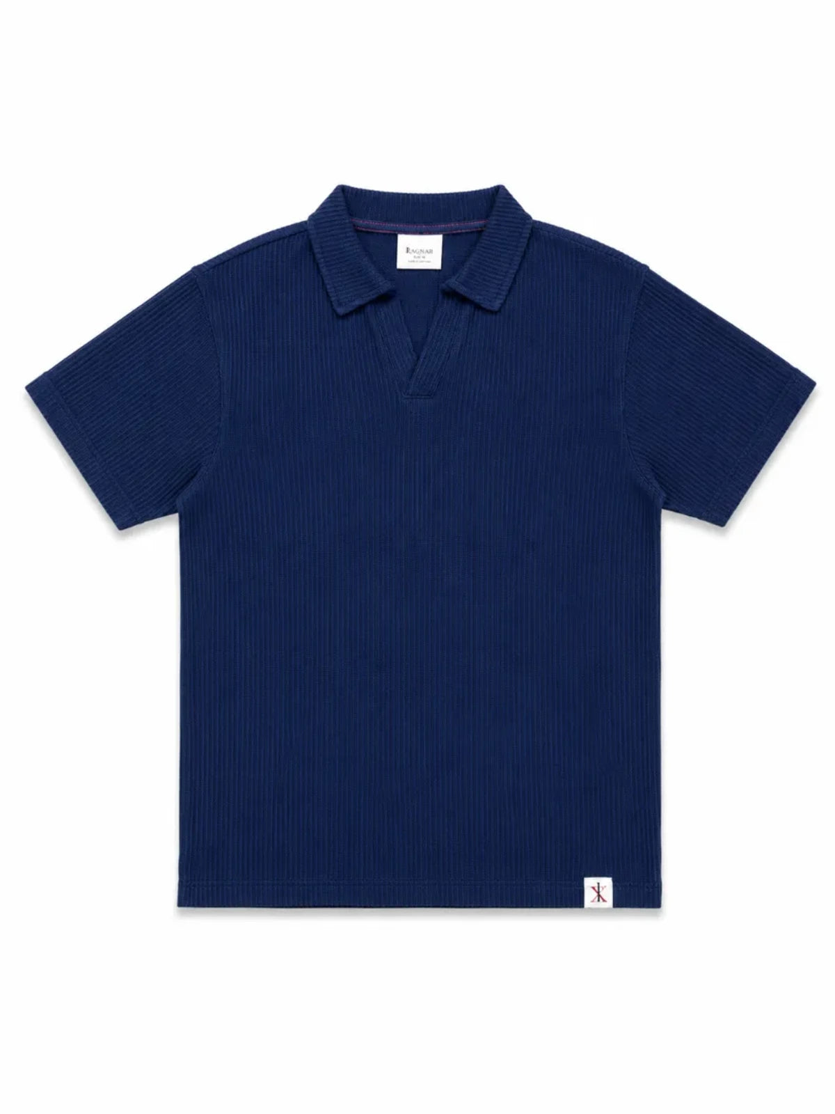 XRagnar Valor Collar Polo in Deep Navy Blue — ribbed collar polo shirt for men in Pakistan