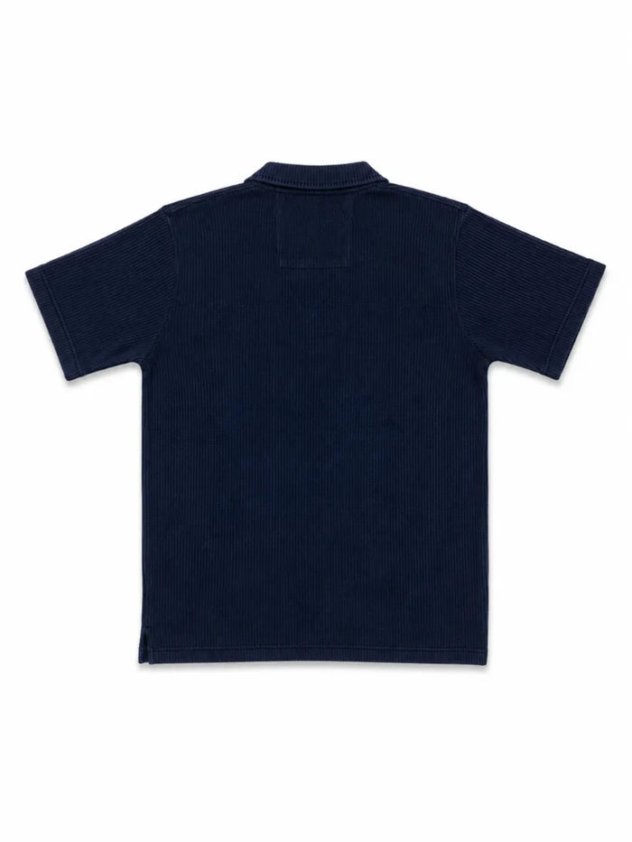 XRagnar Valor Collar Polo in Deep Navy Blue — ribbed collar polo shirt for men in Pakistan