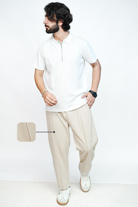 Forge Rib Trouser - Beige