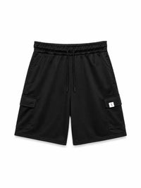XRagnar Nomad Shorts in Black — cargo pocket cotton jersey shorts for men in Pakistan