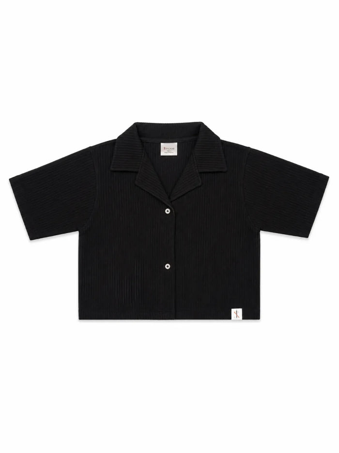 XRagnar Trailblazer Co-ord Set in Black — two-piece shirt and wide-leg trouser set for women in Pakistan