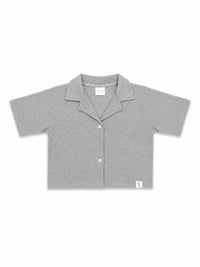 XRagnar Trailblazer Co-ord Set in Light Gray — matching waffle-knit co-ord set, shirt and trouser