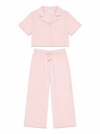 XRagnar Trailblazer Co-ord Set in Light Pink — waffle-knit two-piece co-ord set for women