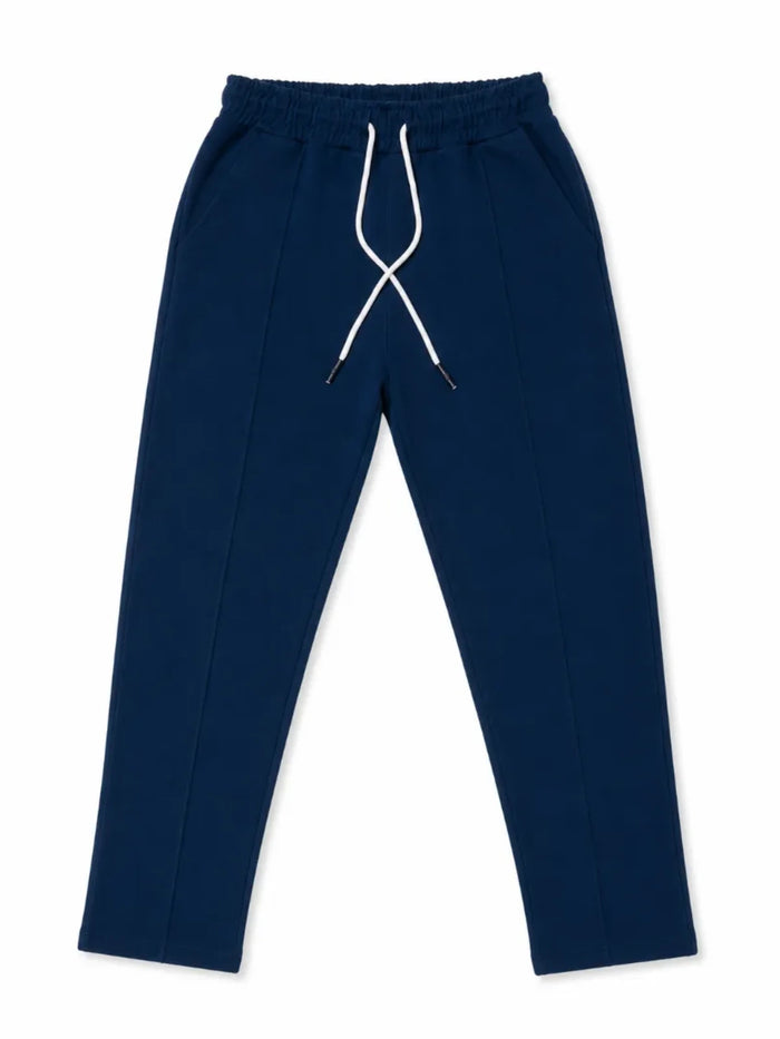 XRagnar Forge Rib Trouser in Navy Blue — centre-crease rib trouser