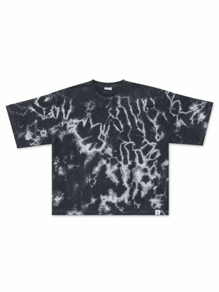 XRagnar Storm Fade Shirt in Storm Grey — acid-wash garment-dyed oversized tee, unisex