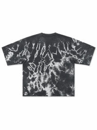 XRagnar Storm Fade Shirt in Storm Grey — acid-wash garment-dyed oversized tee, unisex